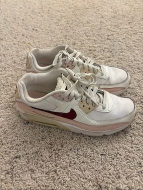 Nike Air MAX Kids 90 White Sneakers 5Y (youth)